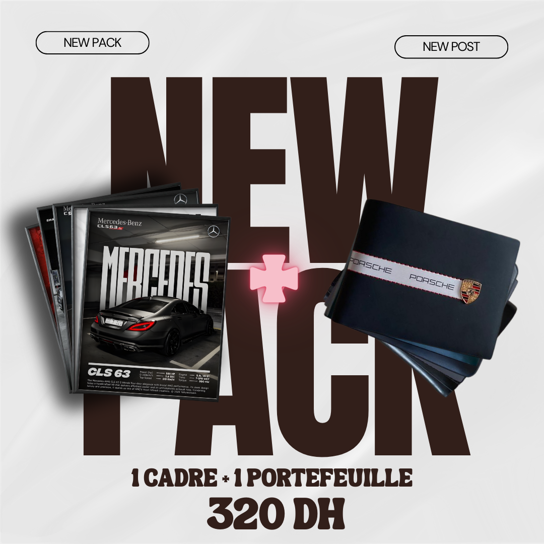 Pack cadre + portefeuille (au choix)