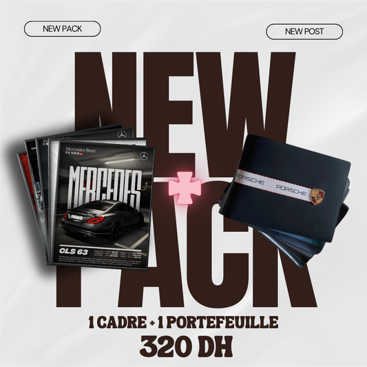 Pack cadre + portefeuille (au choix)